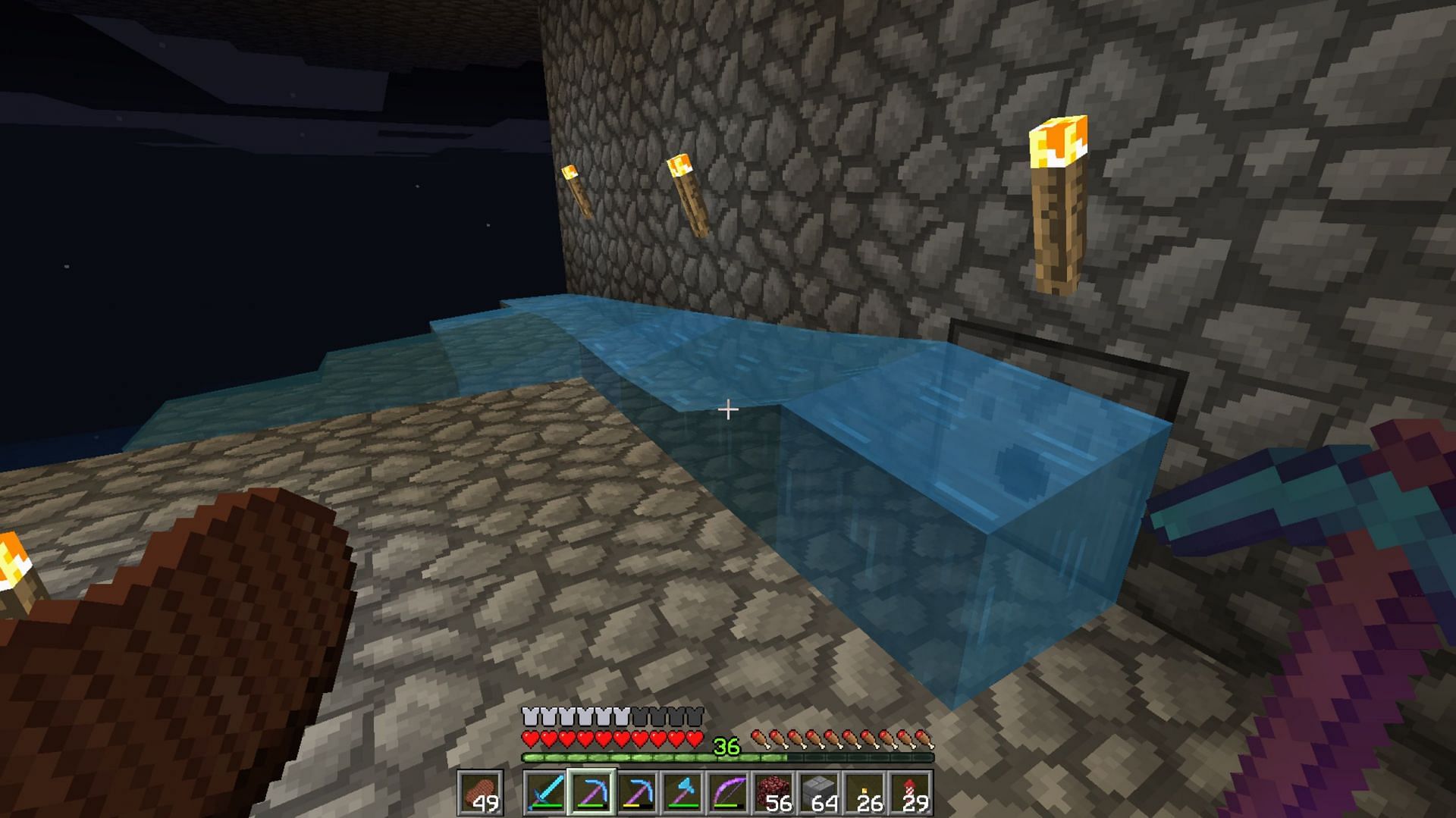 Dispensing water isn&#039;t the only function dispensers can serve with running fluid blocks (Image via Minecraft Forum)