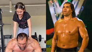 WWE दिग्गज The Great Khali ने अपनी बेटी को पीठ पर बिठाकर लगाए पुश अप्स, इंस्टाग्राम पर शेयर किया मजेदार वीडियो