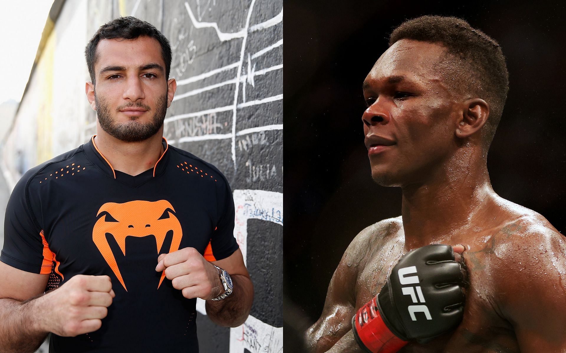 Gegard Mousasi (left), Israel Adesanya (right)