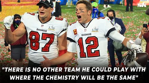 TE Rob Gronkowski and QB Tom Brady with the Tampa Bay Buccaneers