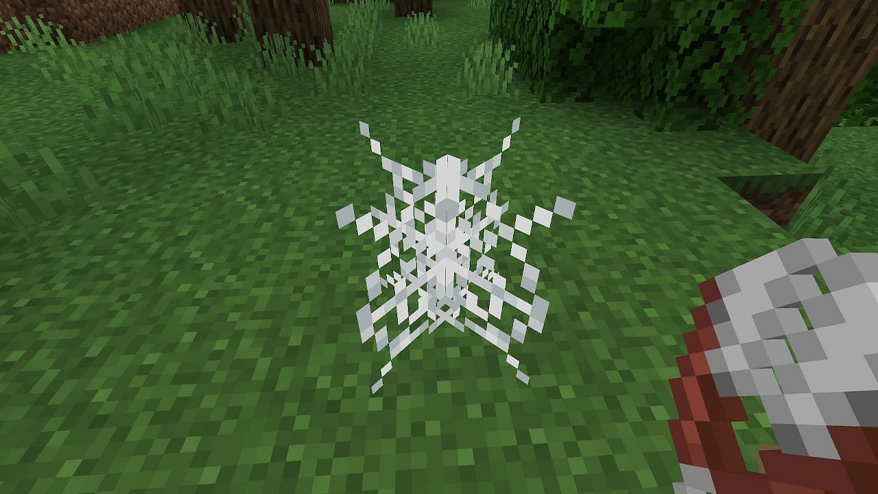 Players can collect string from both spiders and cobwebs. (Image via Minecraft)