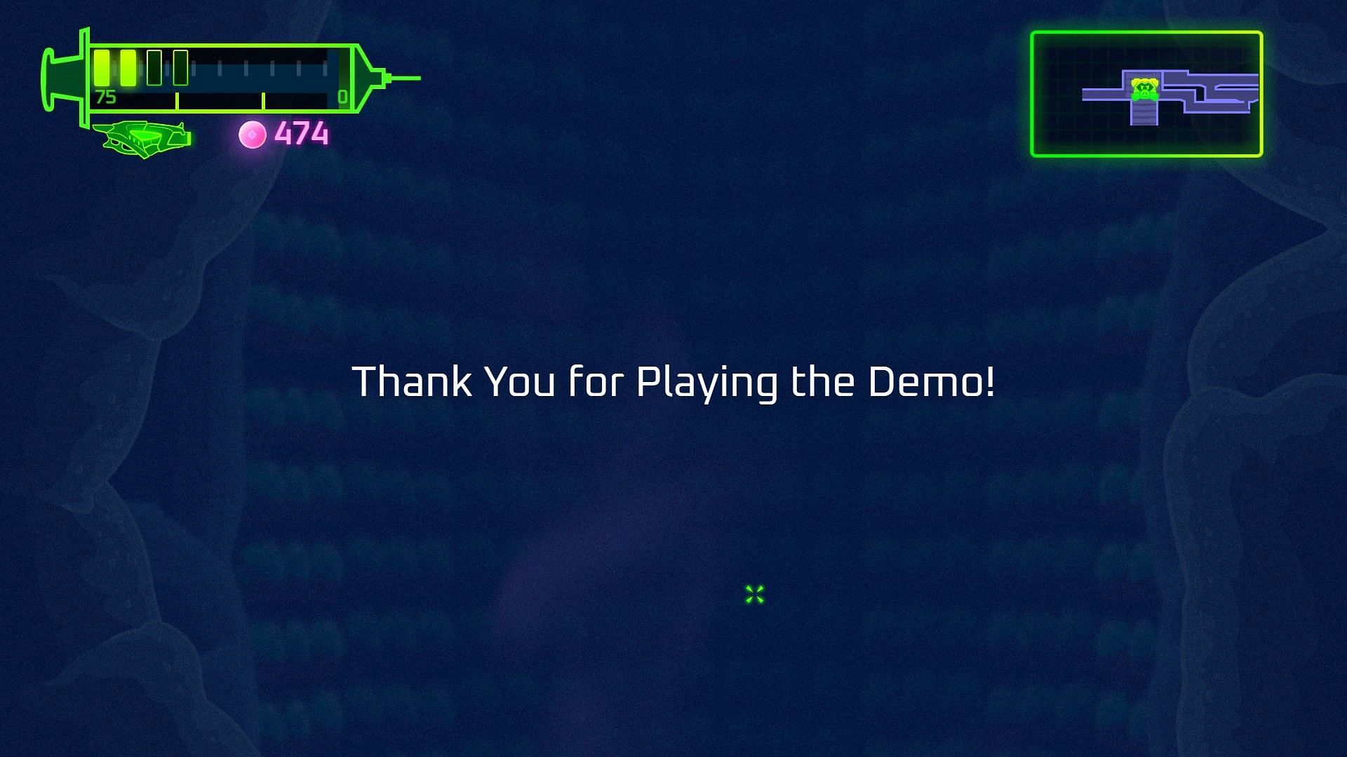 Bio-Gun demo&#039;s ending (Image via Dapper Dog Digital)