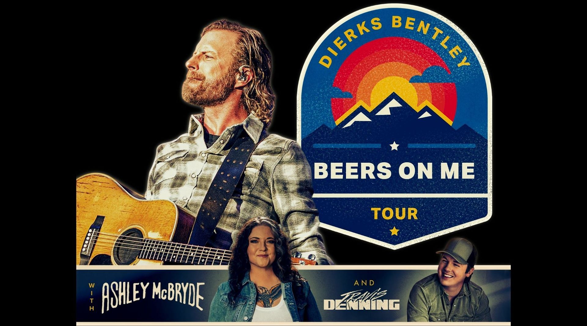 Country superstar Dierks Bentley is all geared up for his Beers on Me Tour. (Images via Twitter @dierks)