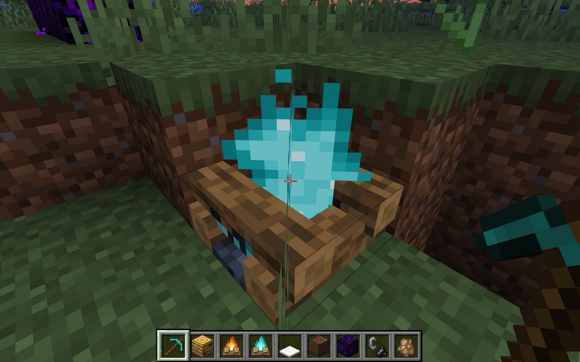 Players can harvest soul campfires to convert soul sand into soul soil (Image via Mojang)