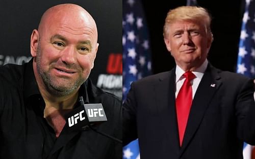 Dana White (left) and Donald Trump (right) [Image credits: Getty and @realdonaldtrump via Instagram]