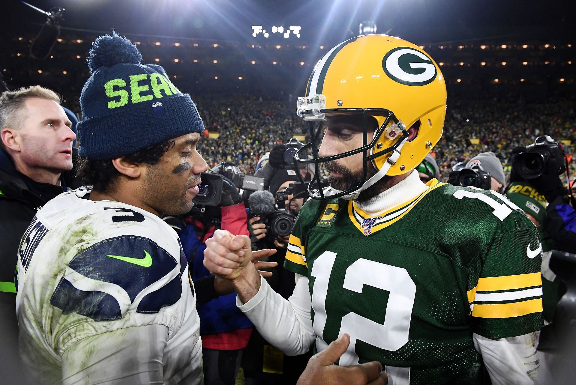 Former Seahawks Russell Wilson and Packers QB Aaron Rodgers