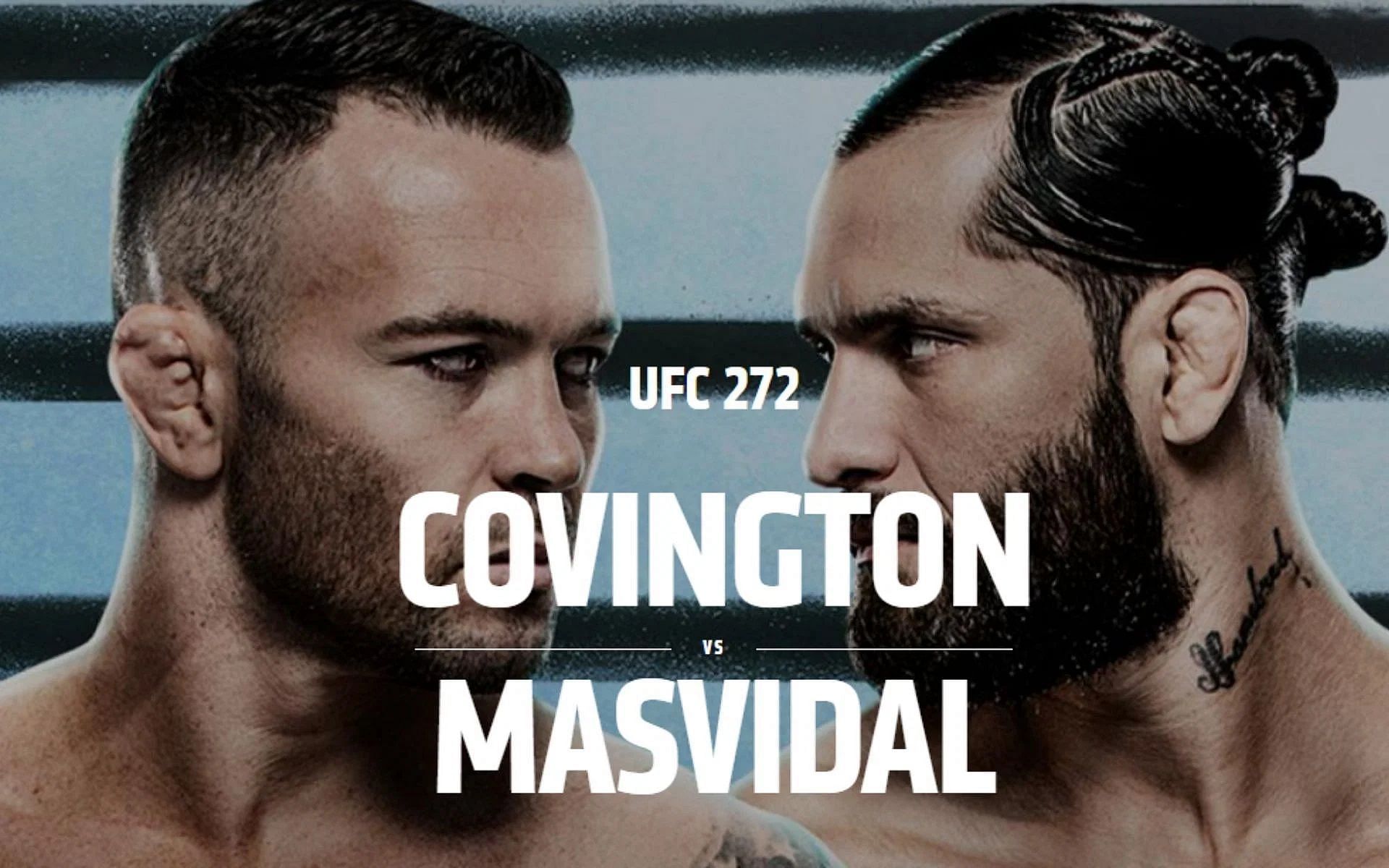 UFC 272: Covington vs Masvidal poster [image courtesy of @ufc on Twitter]