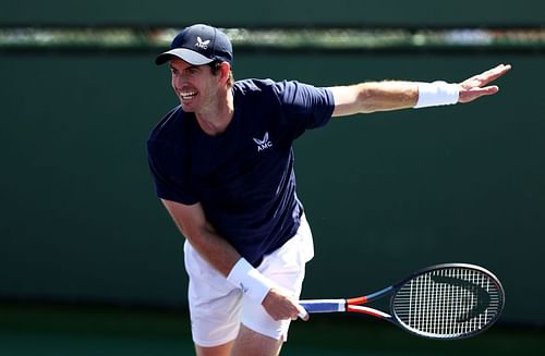 Andy Murray at the BNP Paribas Open - Day 3