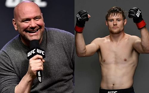 Dana White (left) and Bryce Mitchell (right)