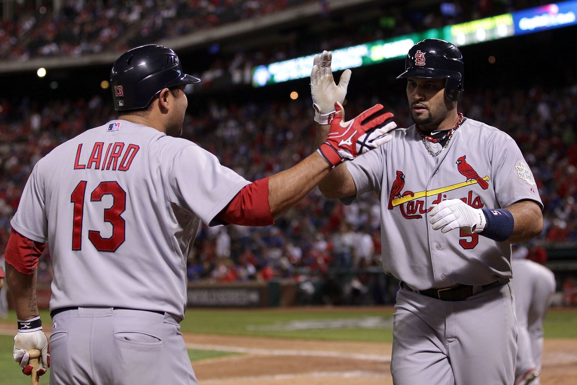 Albert Pujols in the 2011 World Series Game 3 - Texas Rangers v St. Louis Cardinals