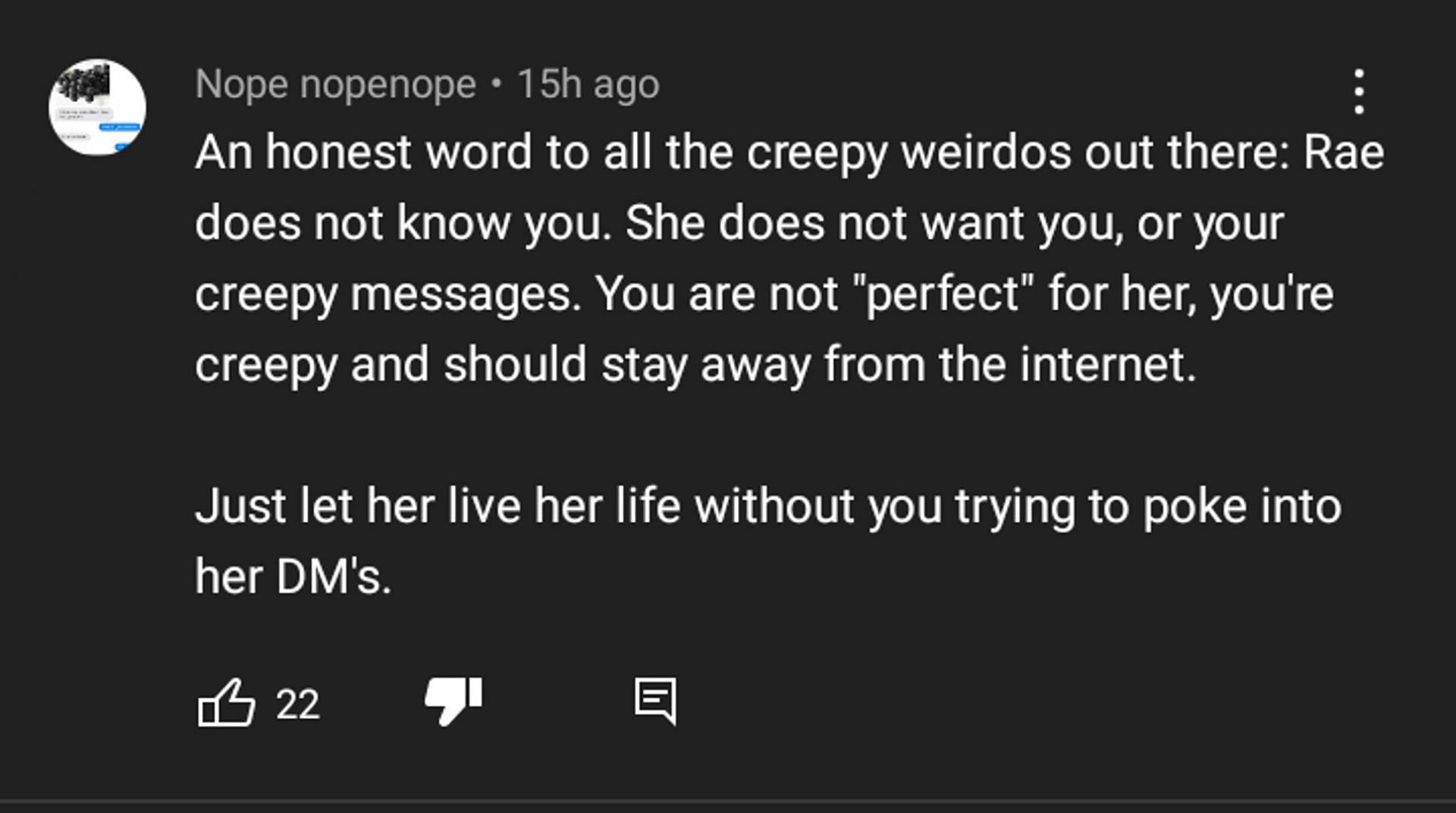 Some left a passionate rant on the matter (image via Youtube)