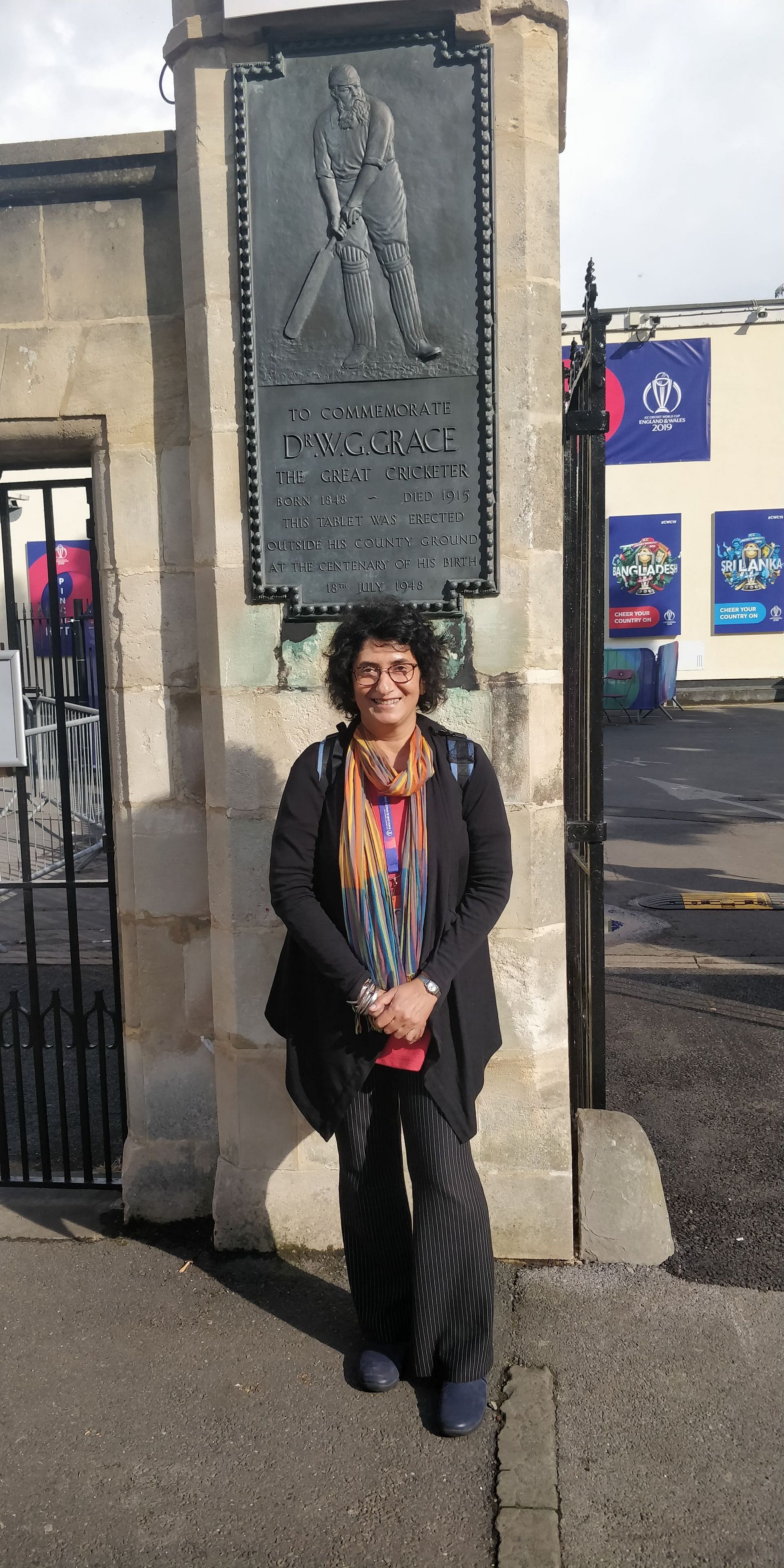 Ms. Sharda Ugra at the &#039;Grace Gates&#039; in Bristol, UK, in 2019