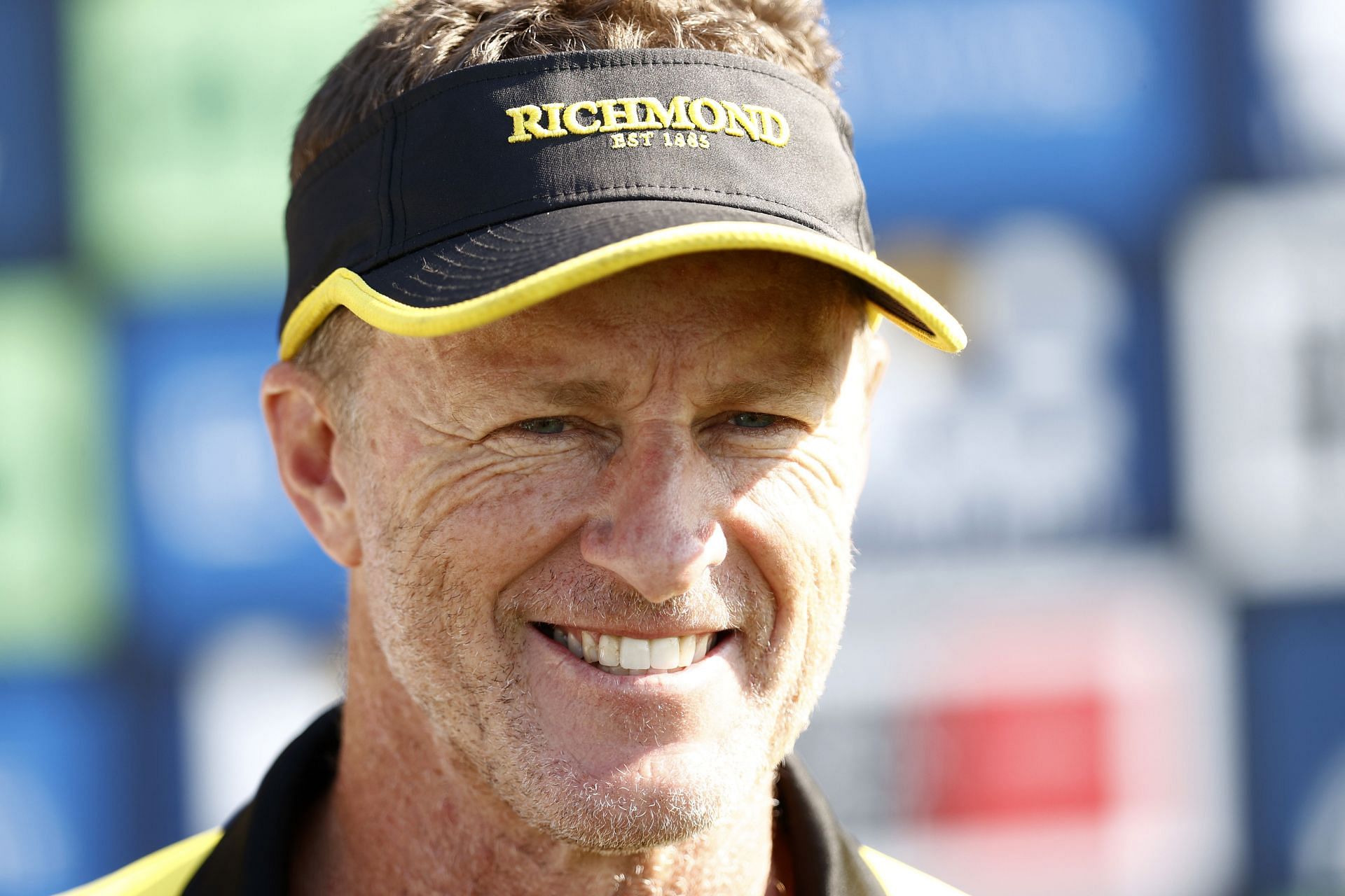 Damien Hardwick during a training session