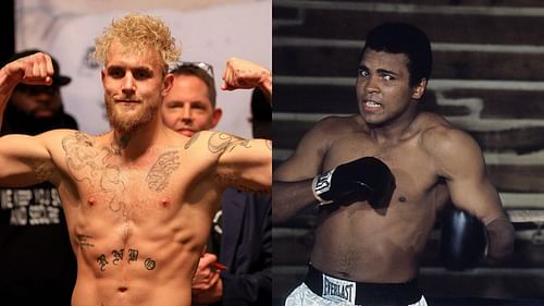 Jake Paul (Left) and Muhammad Ali (Right) (Images courtesy of Getty and @muhammadali ig)