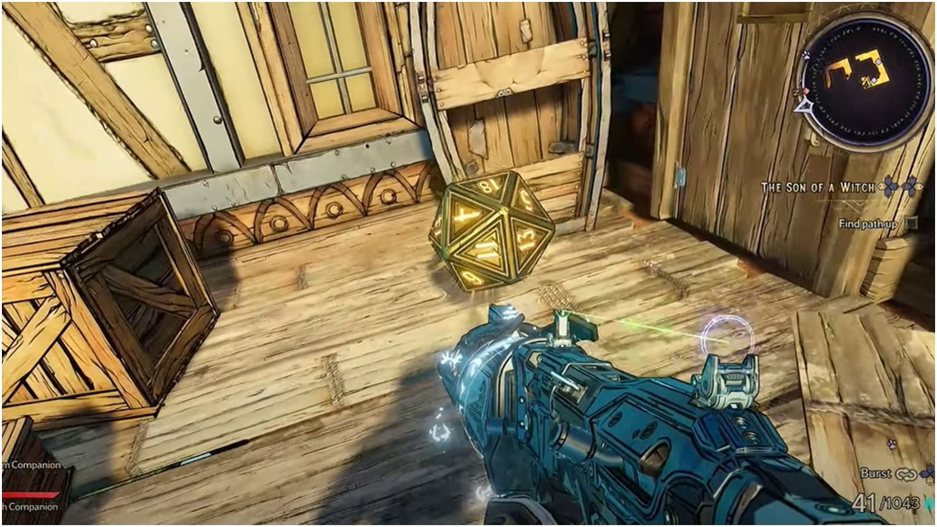 Lucky Dice will be there in front of you when landing (Image via WoW Quests/YouTube)