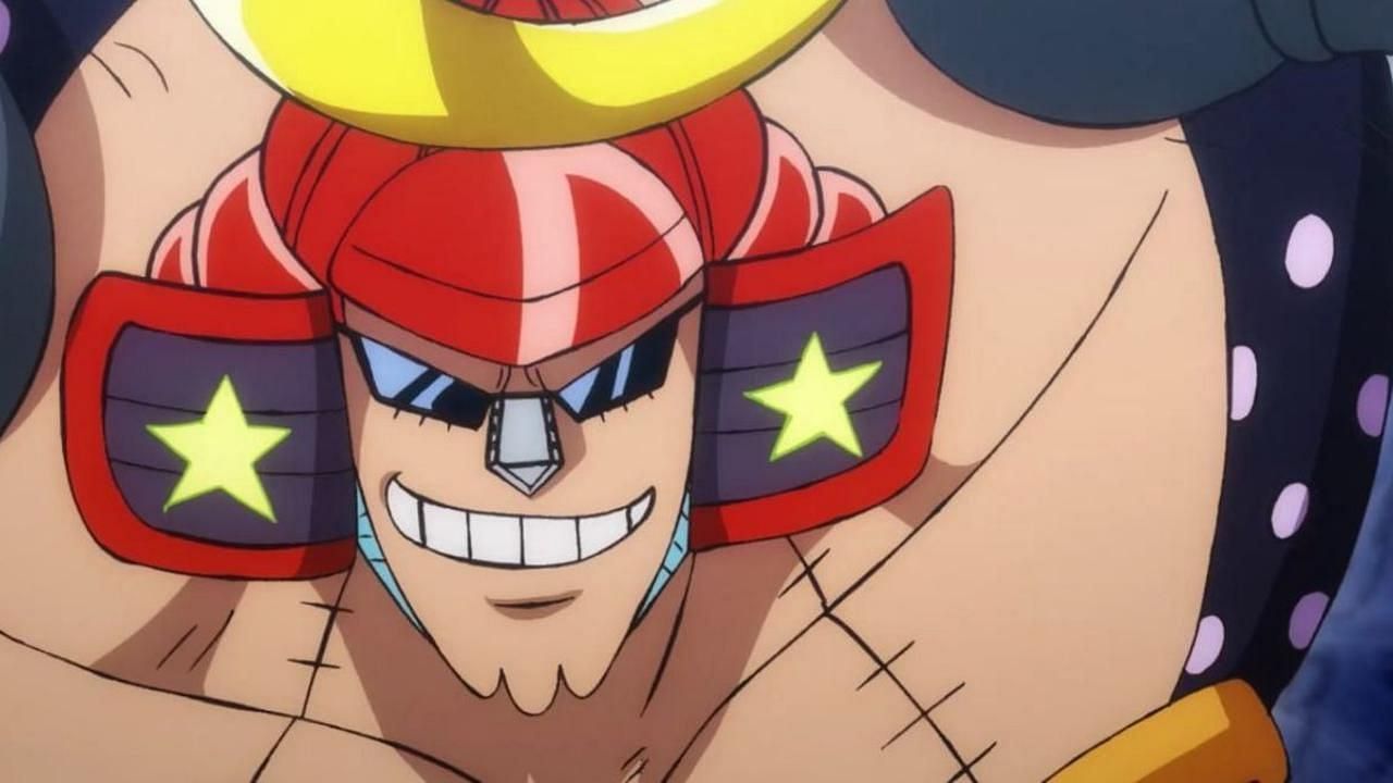 Franky, as seen in the series&#039; anime (Image via Toei Animation)