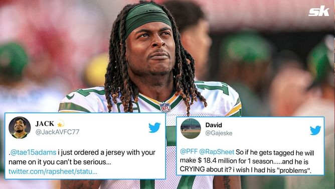 "You can't be serious" - NFL fans in disbelief over Davante Adams threatening not to play for Packers on franchise tag