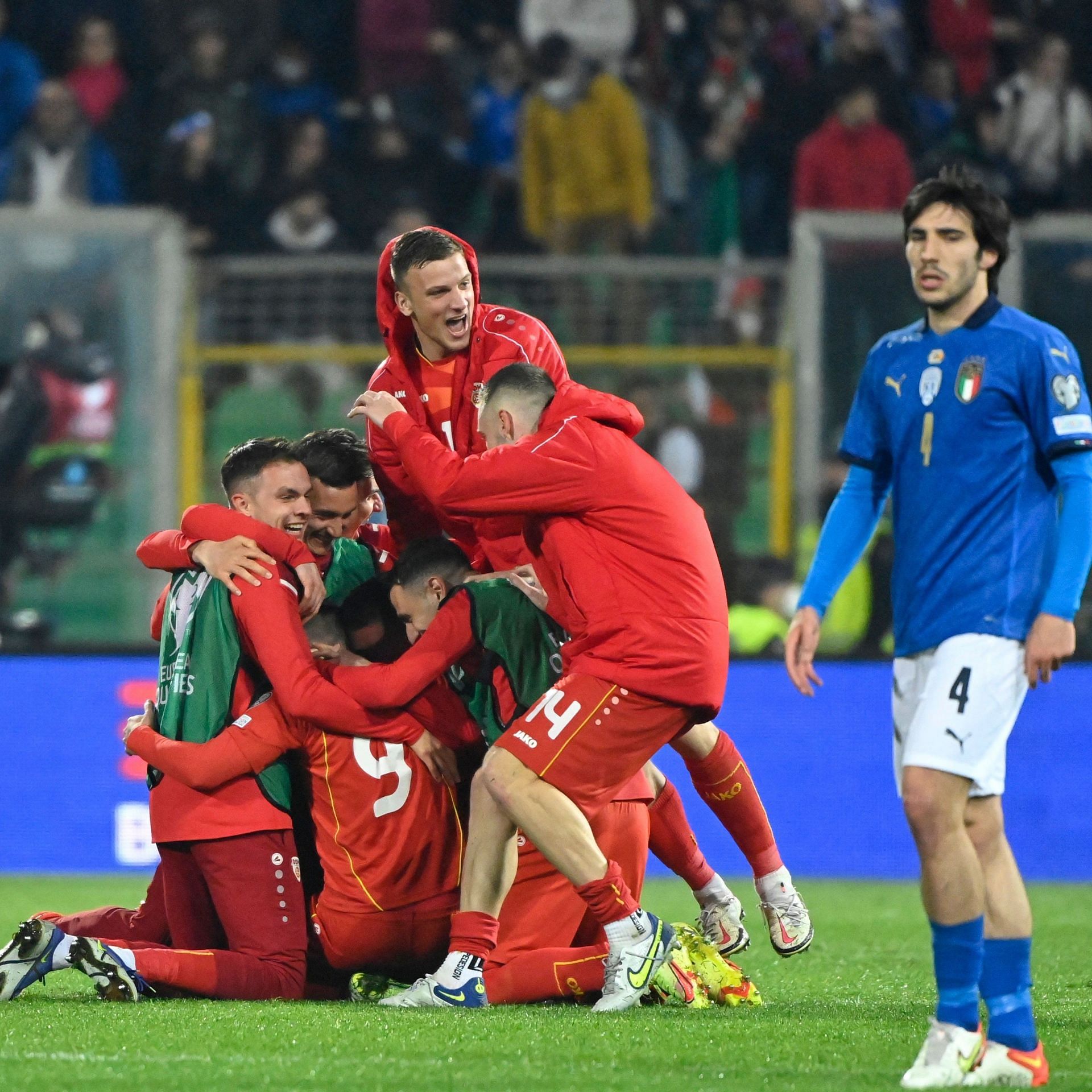 Italy had 32 goals attempts against North Macedonia