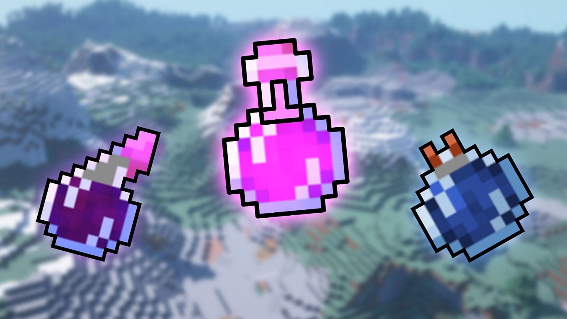 Fermented spider eyes can be brewed into four different potion types (Image via Mojang)