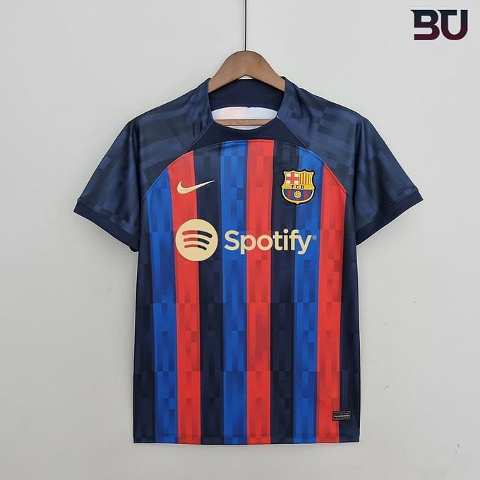 Leaked: Barcelona's reported home kit for 2022-23 season revealed with ...