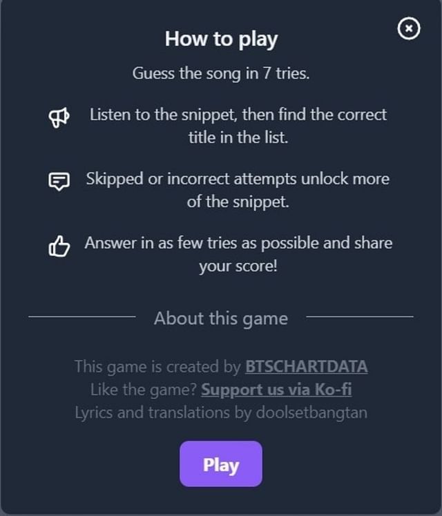 BTS Heardle: How to play, app link and all you need to know