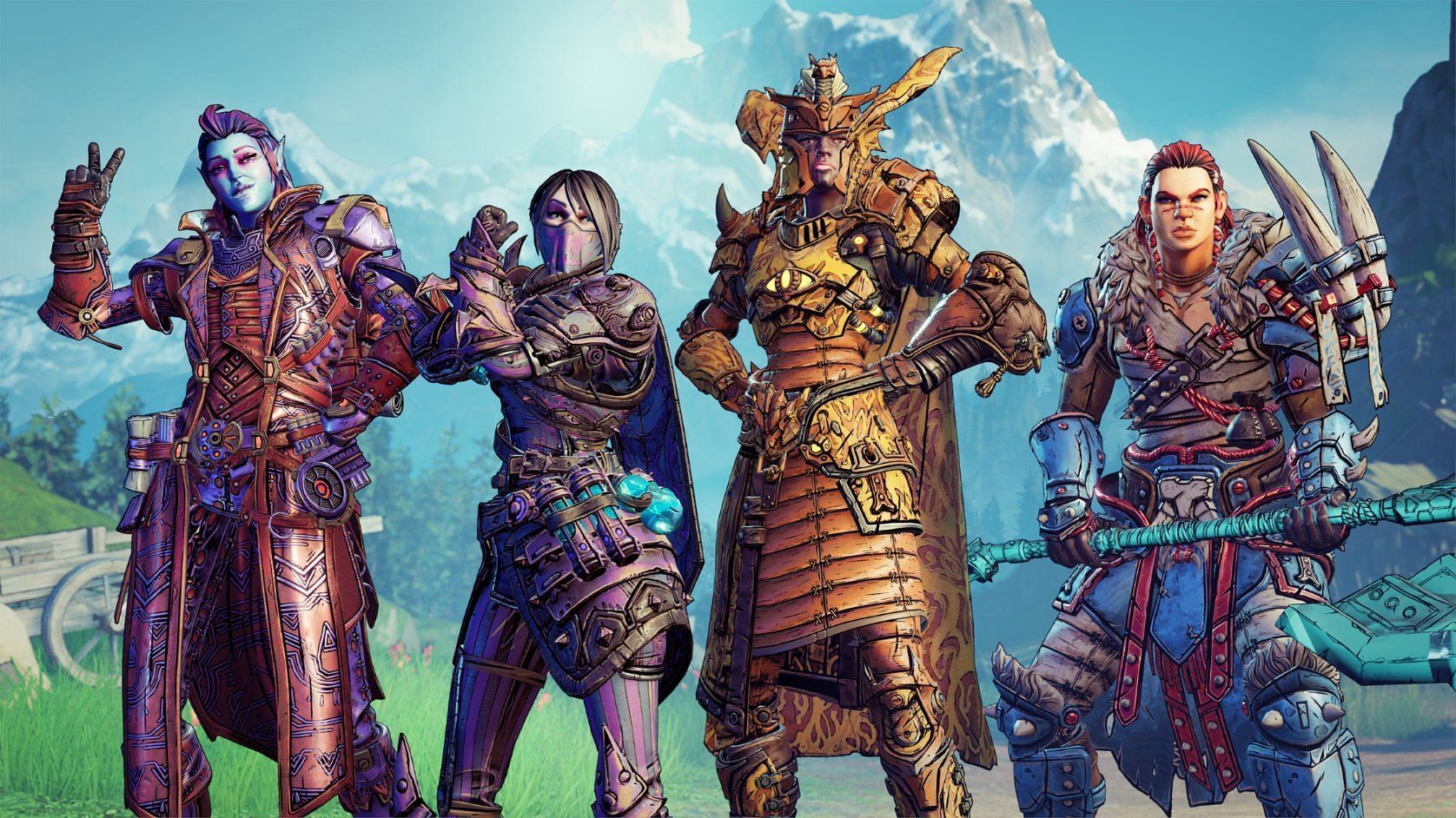 Up to four Fateakers can come together to save the Wonderlands from an ancient threat (Image via Gearbox Software)