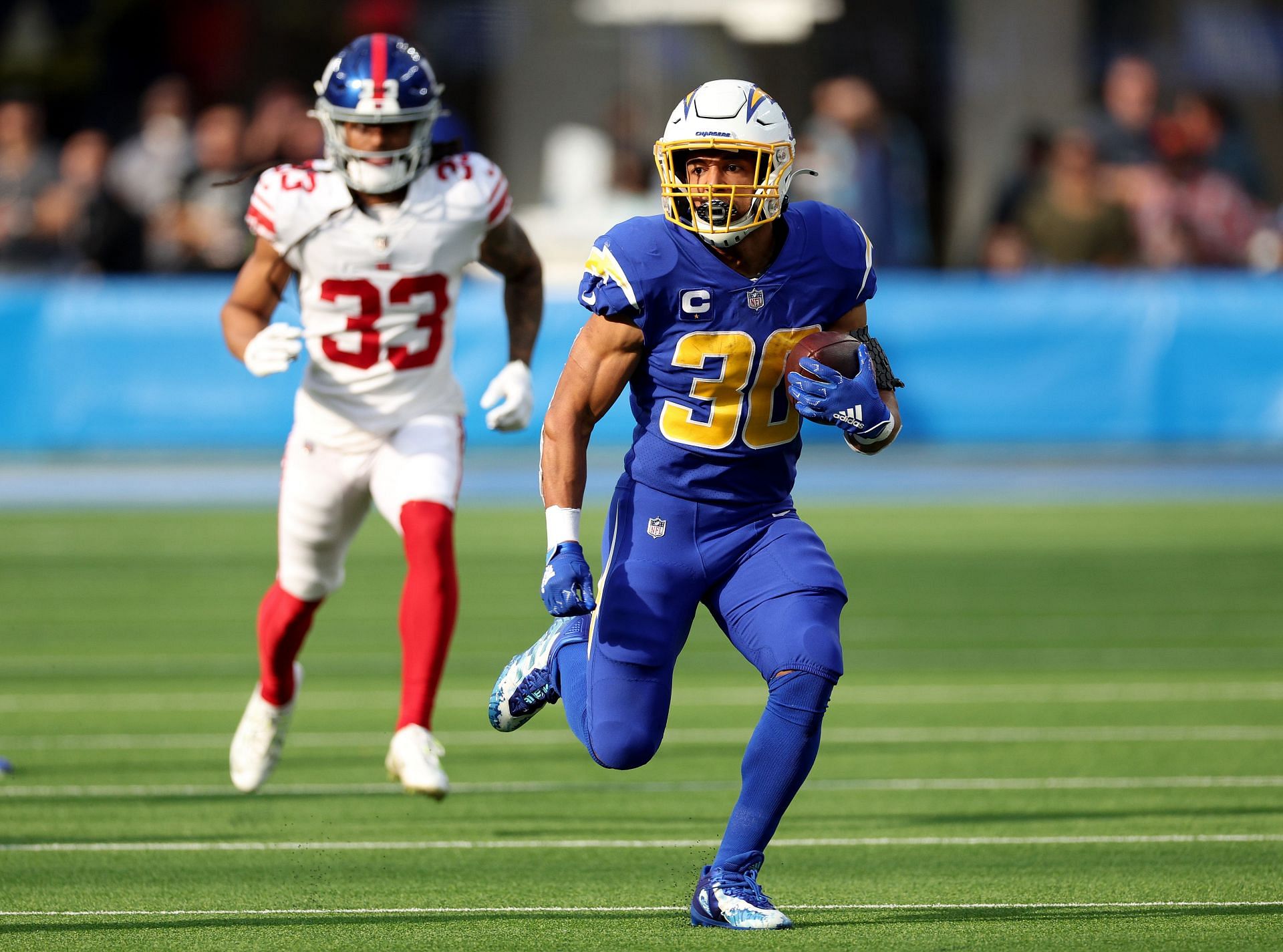 Austin Ekeler of the Los Angeles Chargers