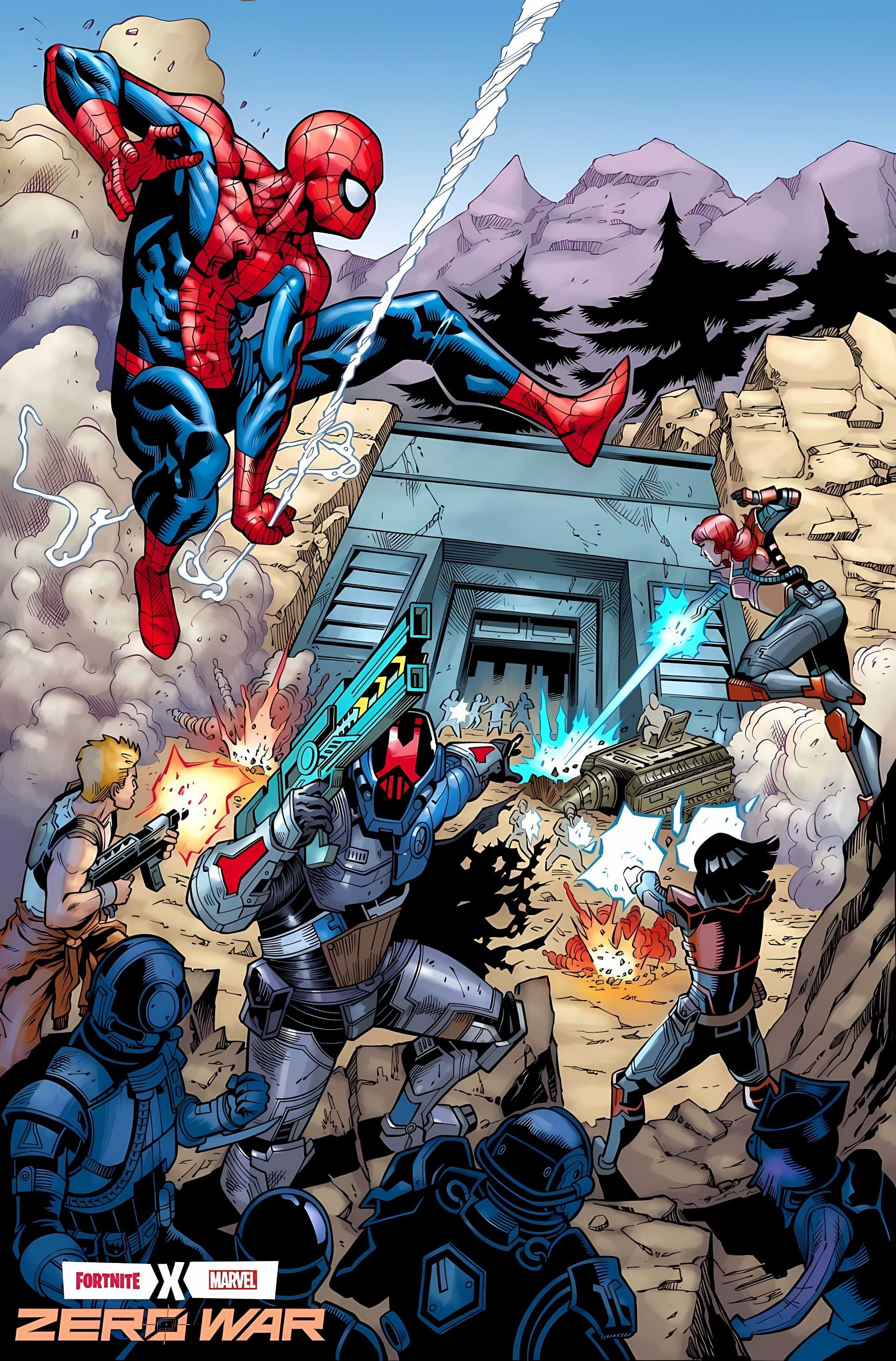The Seven storming the Imagined Order (Image via Marvel Zero War comic)