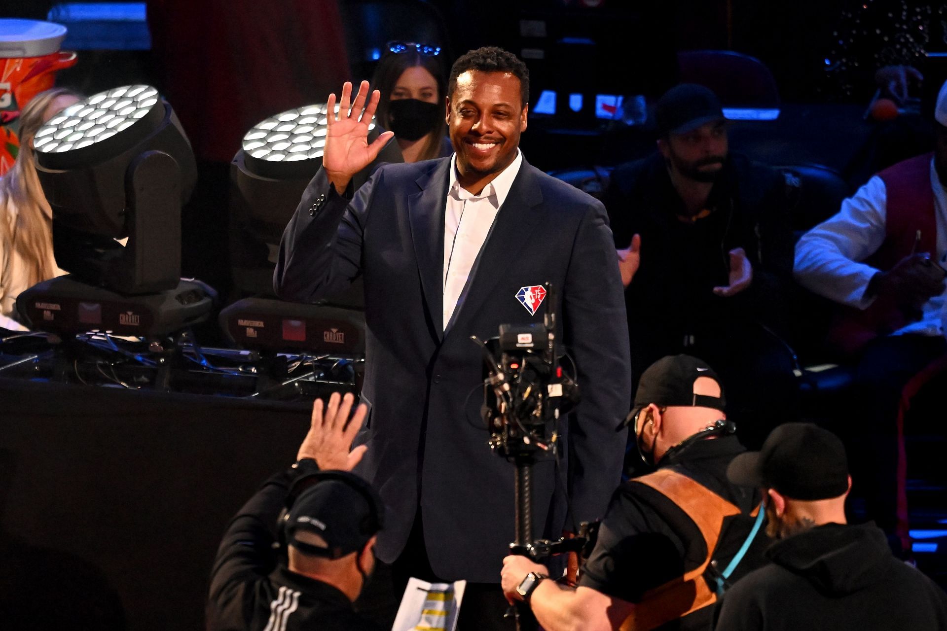 2022 NBA All-Star Game; Paul Pierce being inducted into the NBA 75th Anniversary team