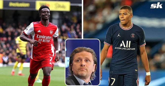 “It’s the same” – Emmanuel Petit identifies similarity between Arsenal’s Bukayo Saka and PSG superstar Kylian Mbappe