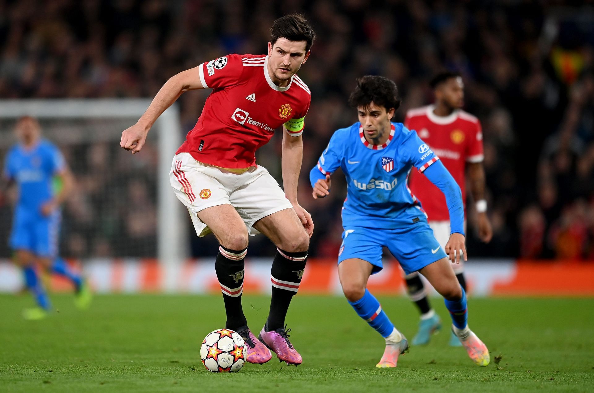  Maguire in action for Manchester United. 