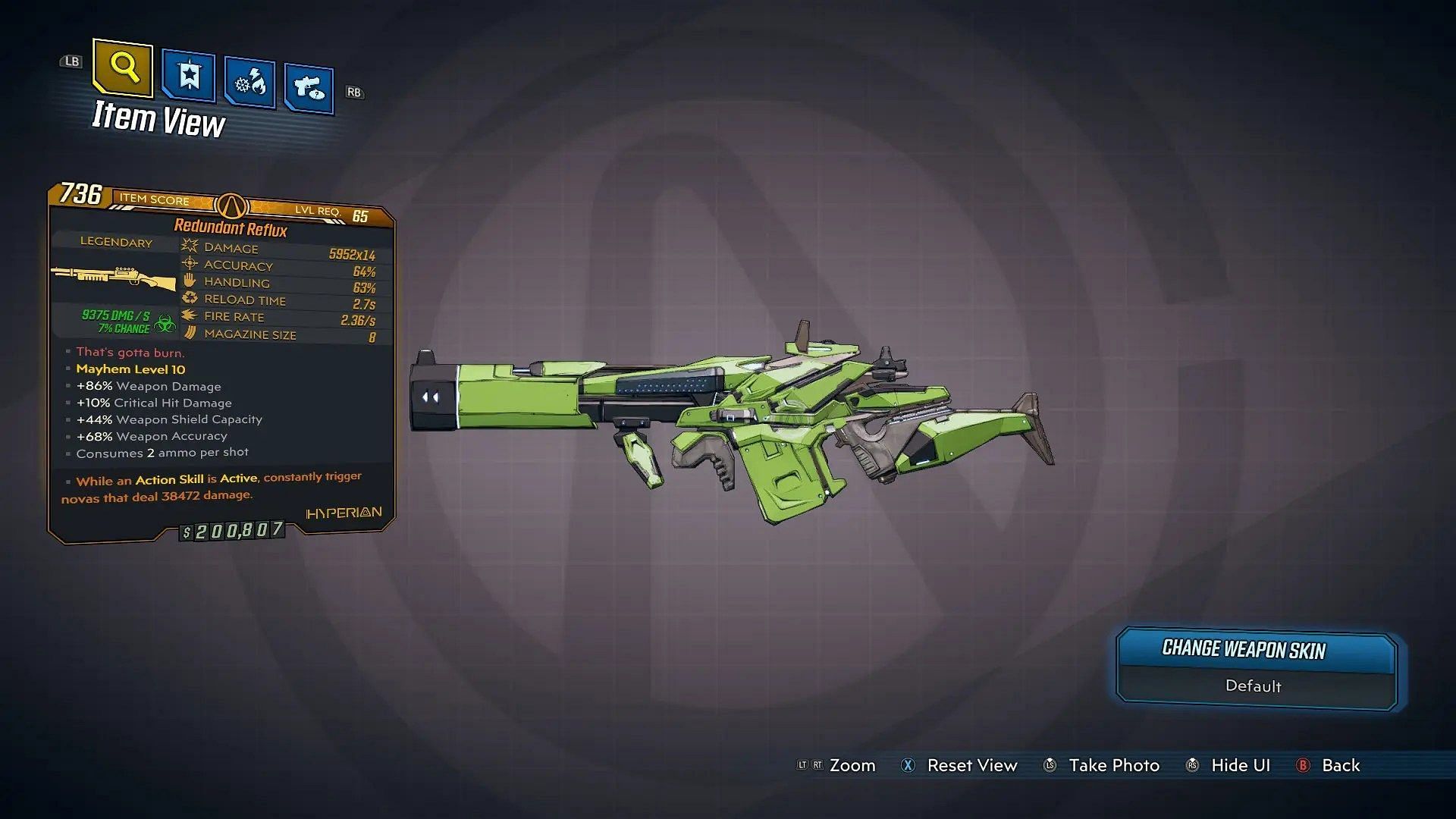 Hyperion&#039;s Reflux in Borderlands 3 (Image via Gearbox)