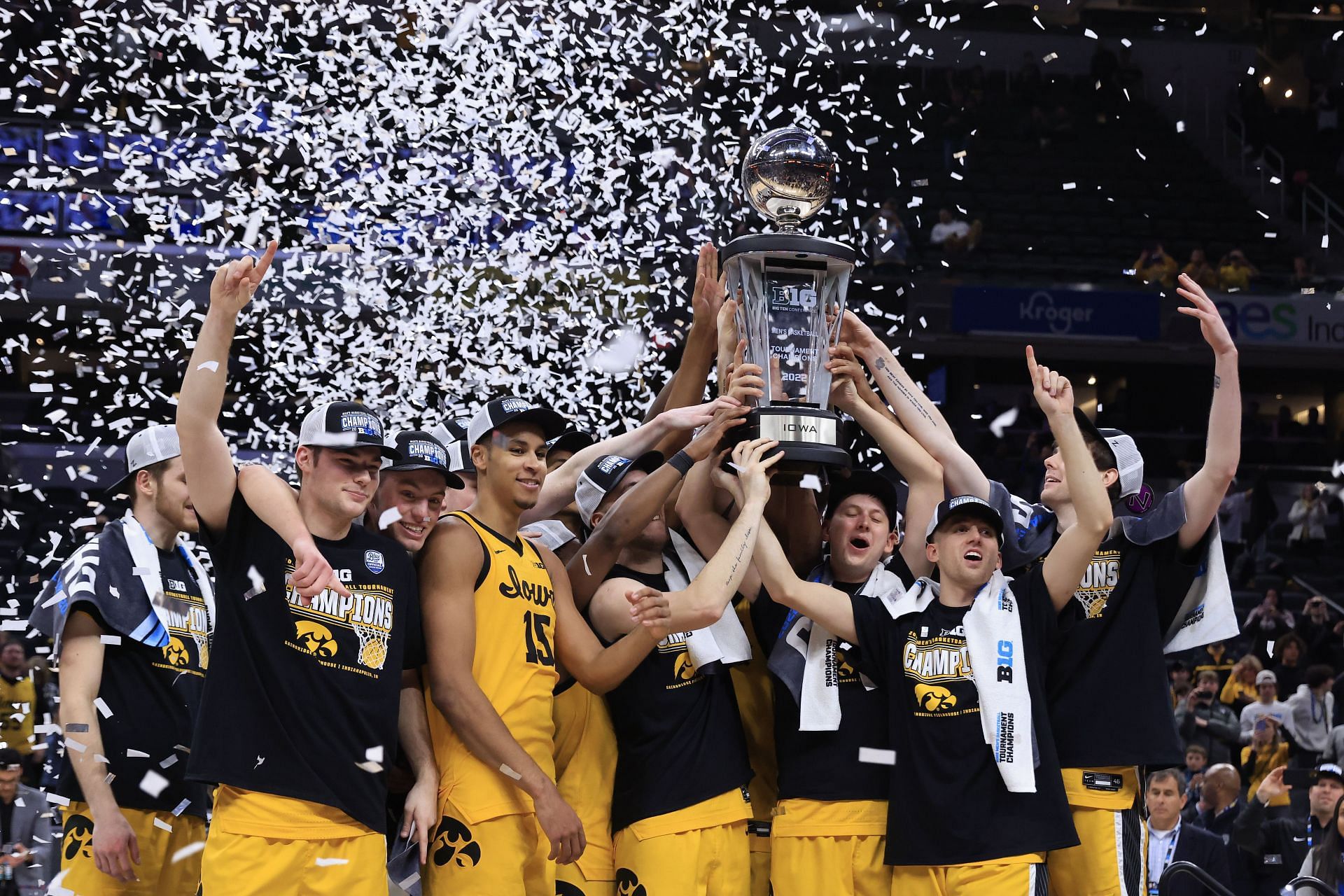 The Big Ten tournament champion Iowa Hawkeyes are a five-seed with championship hopes