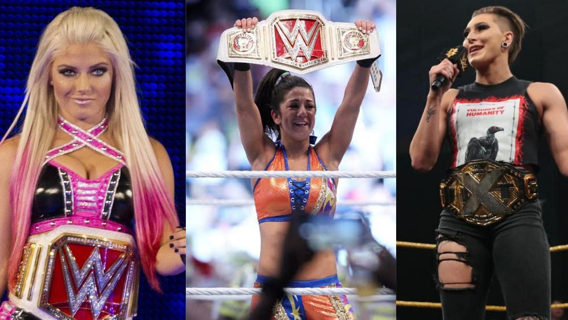 Alexa Bliss, Bayley, and Rhea Ripley have all featured at The Grandest Stage of Them All over the last 5 years
