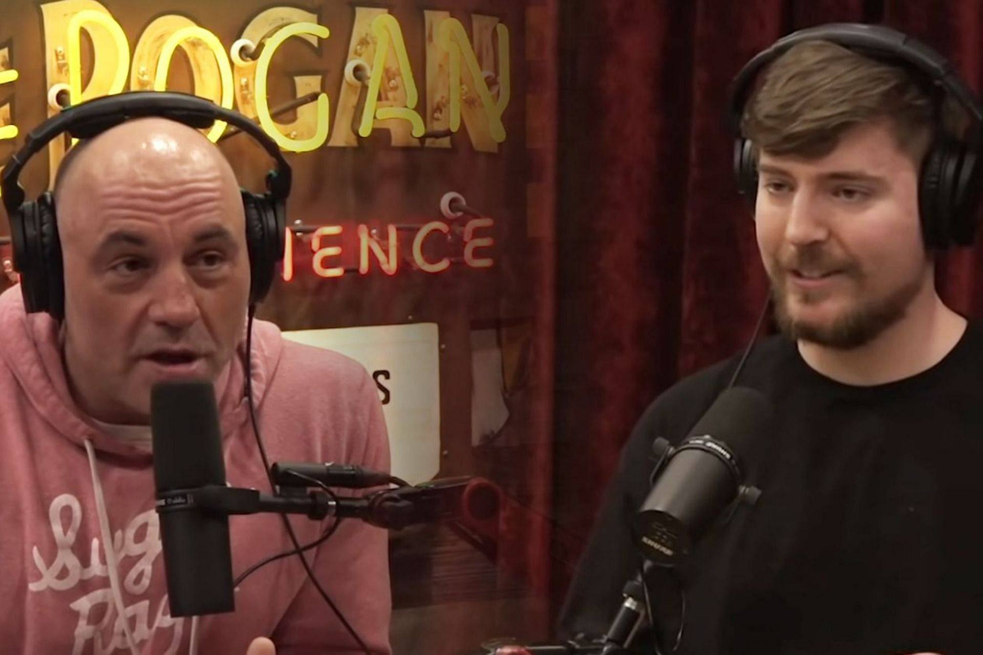 MrBeast opens up about his road to success on Joe Rogan&#039;s podcast (Image via Powerfuljre/YouTube)