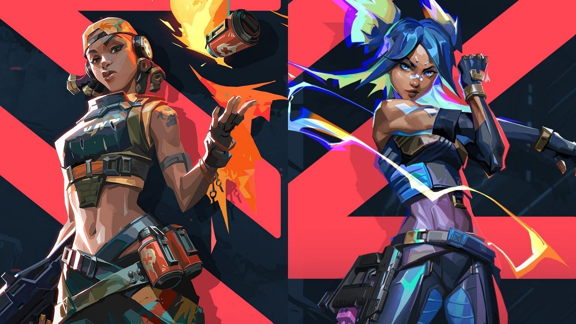 Raze and Neon, the two Valorant duelists from Brazil and Philippines, respectively (Image via Riot Games)