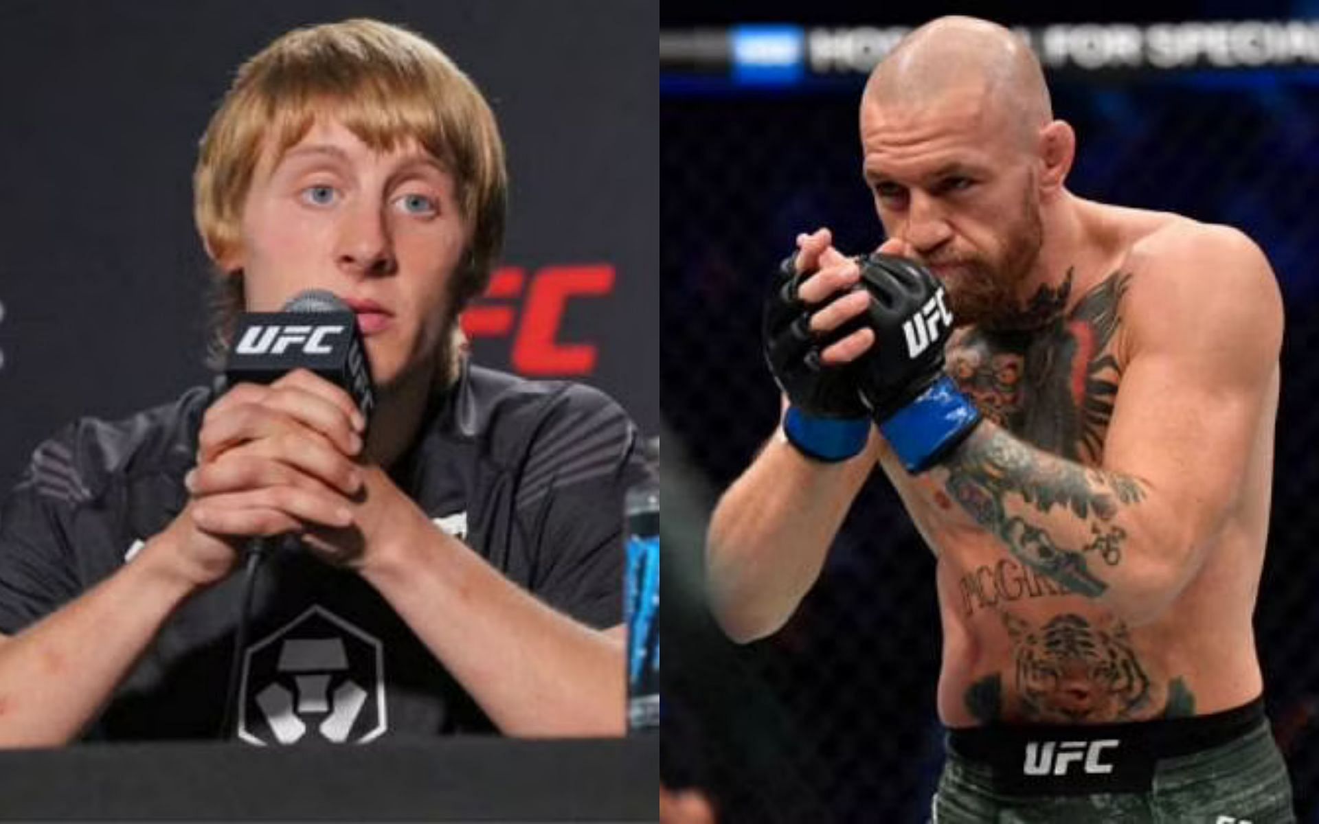 Paddy Pimblett (left) and Conor McGregor (right)