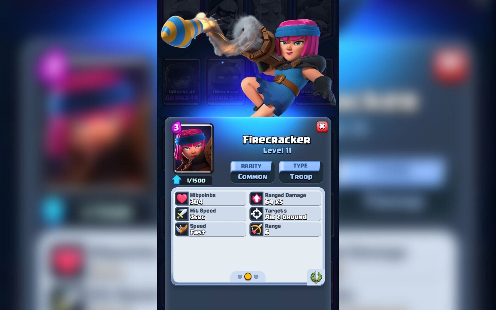 The Firecracker card in Clash Royale (Image via Sportskeeda)