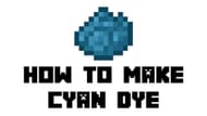Making cyan dye in Minecraft requires a few extra steps compared to its counterparts (Image via Mojang Studios || MCBasic/Youtube)