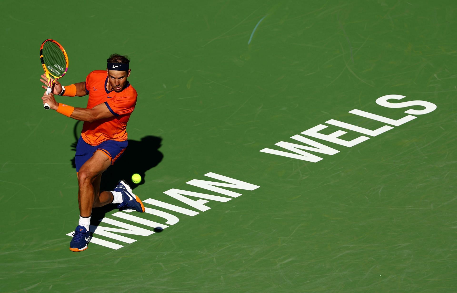 Nadal overcame Korda in the second-round BNP Paribas Open encounter.