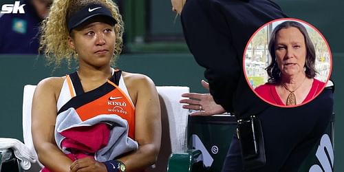 Japan's Naomi Osaka and the United States' Pam Shriver