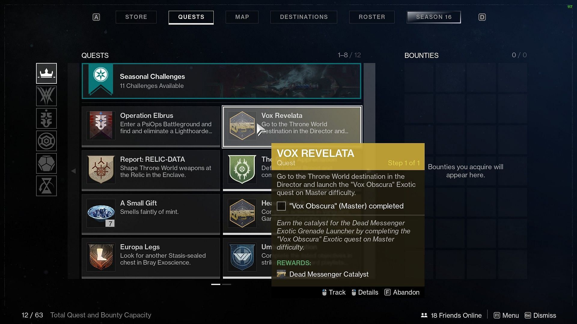 Vox Revelata questline in Destiny 2 (Image via Bungie)