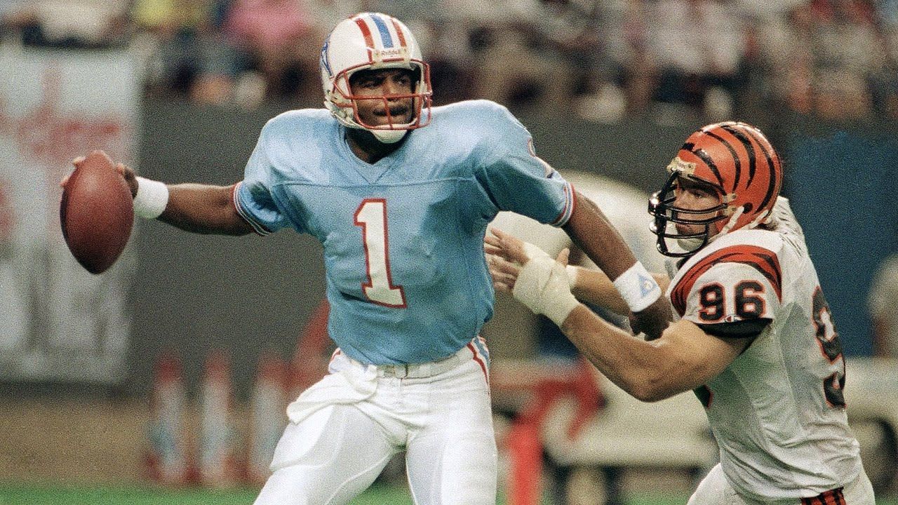 Warren Moon with the Houston Oilers