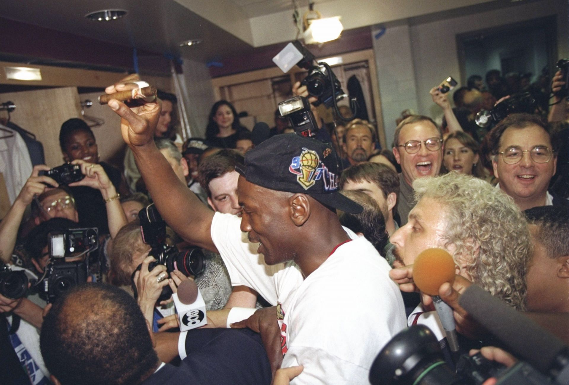 The Chicago Bulls winning the 1997 NBA finals