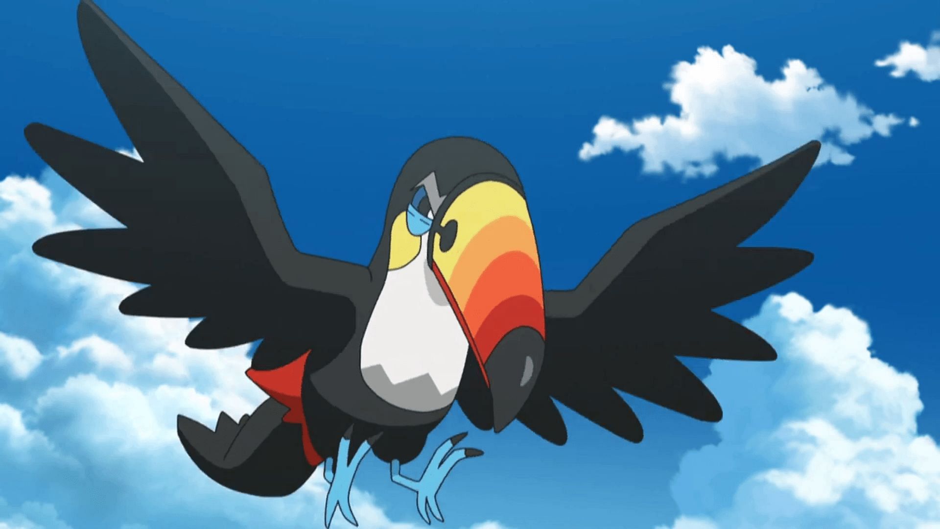 Toucannon as it appears in the anime (Image via The Pokemon Company)