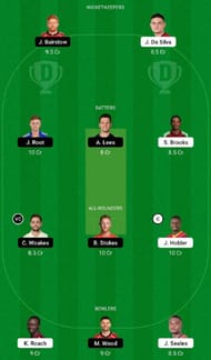 WI vs ENG Dream11 Fantasy Tip #1