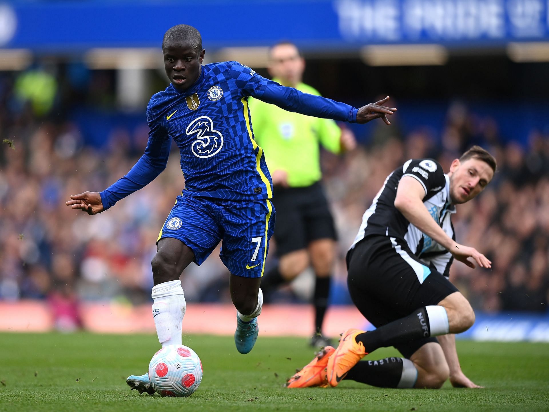 N&#039;Golo Kante in action for Chelsea