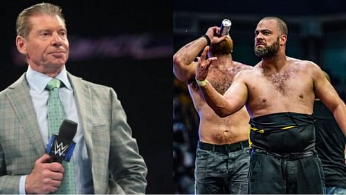 Vince McMahon (left) and Eddie Kingston (right)