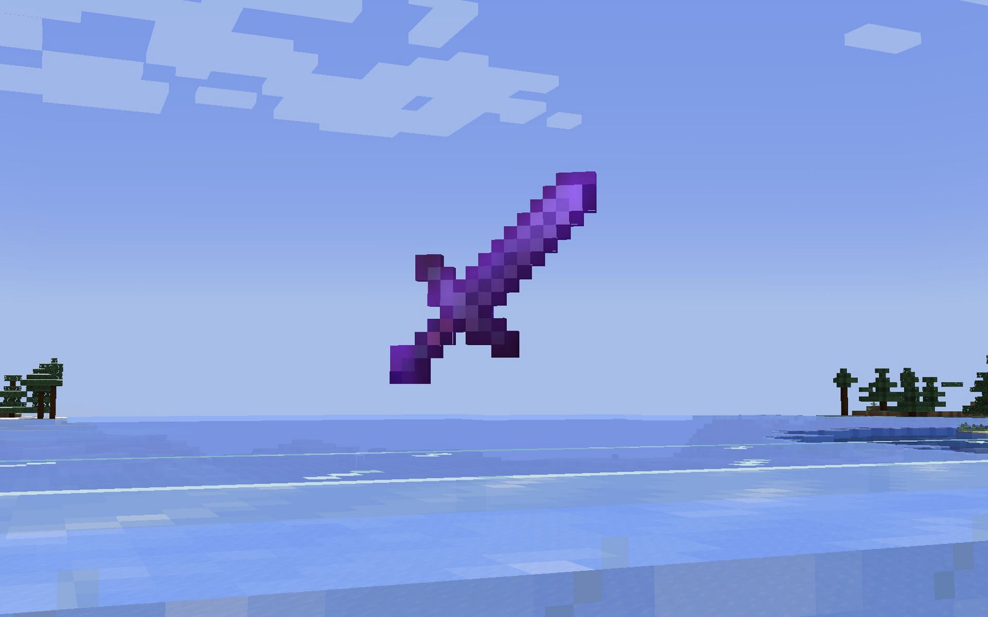 An enchanted netherite sword (Image via Mojang)