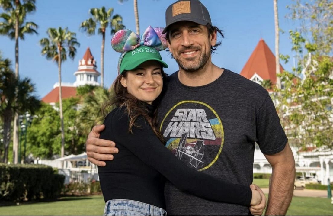 Aaron Rodgers, Shailene Woodley photographed in Palm Beach, Florida